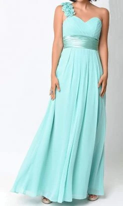 Cinderella Divine - 1491 Floral Applique Sweetheart Long Dress