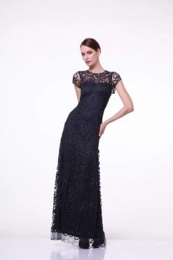 Cinderella Divine - 1920 Embellished Illusion Jewel Neck Sheath Dress Formal Gowns 14 Cinderella Divine - 1920 Embellished Illusion Jewel Neck Sheath Dress Formal Gowns