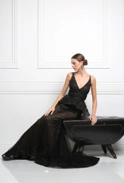 Cinderella Divine - 2209 Lace Embroidered Mermaid Dress Formal Gowns