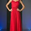 Formal Gowns Cinderella Divine - 3831 Empire Waist Cutout Back Flowy A-Line Gown