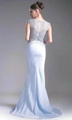 Cinderella Divine - 5297 Bead Embellished Bateau Mermaid Gown