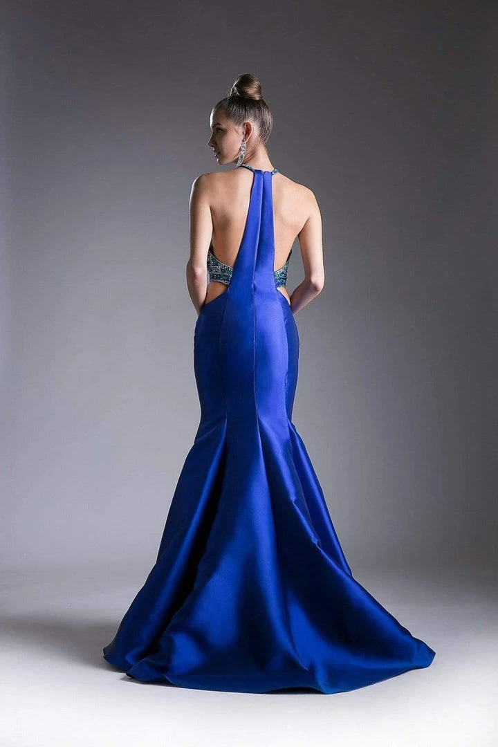 Cinderella Divine - 61894 Bead Embellished Halter Mermaid Gown Formal Gowns 6 Cinderella Divine - 61894 Bead Embellished Halter Mermaid Gown Formal Gowns