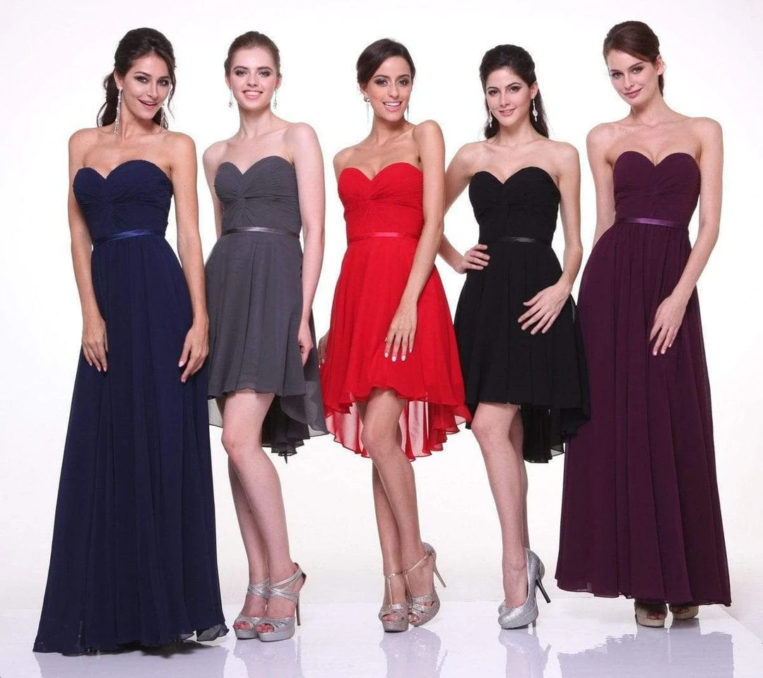 Cinderella Divine - 7455 Sweetheart Neckline Chiffon A-Line Dress Formal Gowns 11 Cinderella Divine - 7455 Sweetheart Neckline Chiffon A-Line Dress Formal Gowns