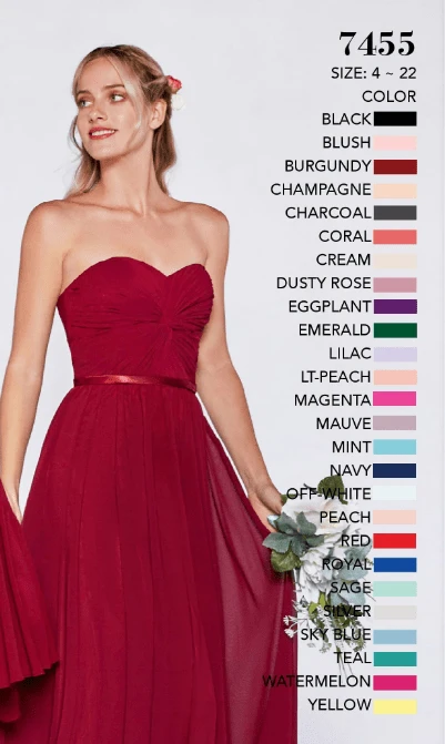 Cinderella Divine - 7455 Sweetheart Neckline Chiffon A-Line Dress Formal Gowns 12 Cinderella Divine - 7455 Sweetheart Neckline Chiffon A-Line Dress Formal Gowns