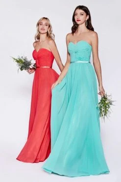 Cinderella Divine - 7455 Sweetheart Neckline Chiffon A-Line Dress Formal Gowns 18 Cinderella Divine - 7455 Sweetheart Neckline Chiffon A-Line Dress Formal Gowns
