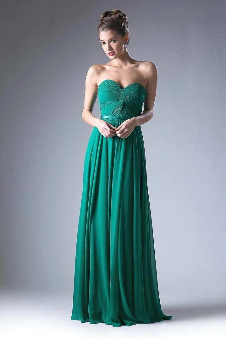 Cinderella Divine - 7455 Sweetheart Neckline Chiffon A-Line Dress Formal Gowns 6 Cinderella Divine - 7455 Sweetheart Neckline Chiffon A-Line Dress Formal Gowns