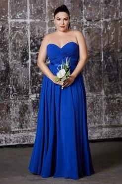 Cinderella Divine - 7455 Sweetheart Neckline Chiffon A-Line Dress Formal Gowns 15 Cinderella Divine - 7455 Sweetheart Neckline Chiffon A-Line Dress Formal Gowns