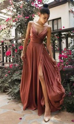 Formal Gowns Cinderella Divine - 7485 Long Satin A-Line Gown
