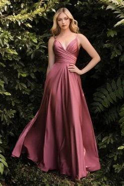 Formal Gowns Cinderella Divine - 7485 Long Satin A-Line Gown