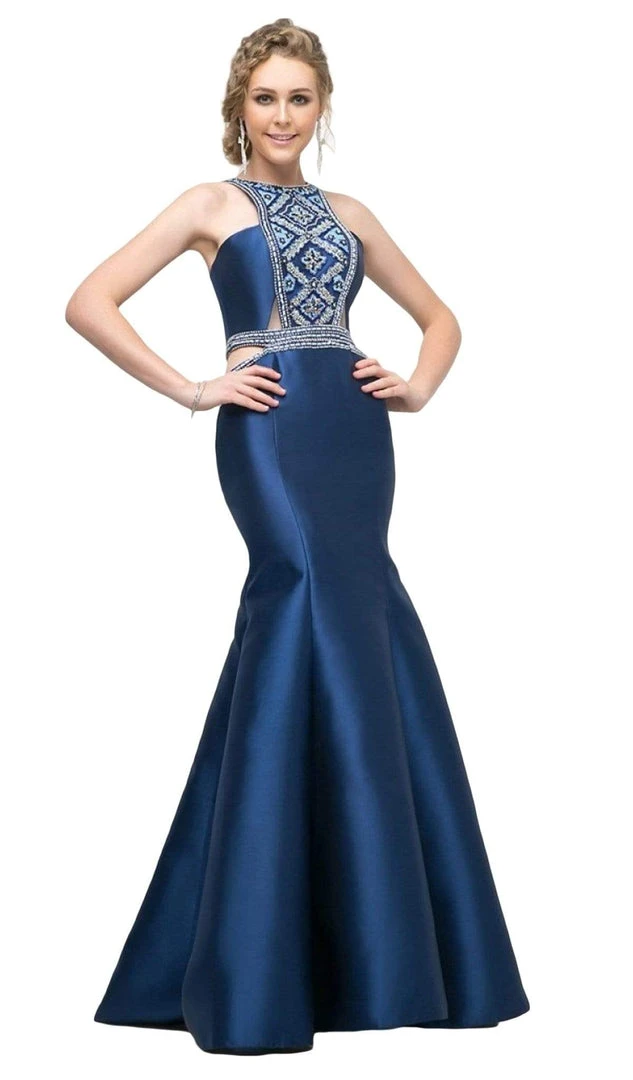 Formal Gowns Cinderella Divine - 83789 Beaded Halter Mermaid Dress 5 Formal Gowns Cinderella Divine - 83789 Beaded Halter Mermaid Dress