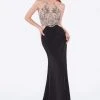 Cinderella Divine - 84174 Beaded Halter Sheath Dress Formal Gowns 2 Cinderella Divine - 84174 Beaded Halter Sheath Dress Formal Gowns