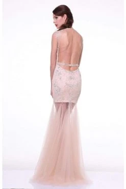 Cinderella Divine - 8763 Beaded Jewel Trumpet Dress