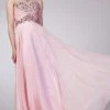 Cinderella Divine - 8773 Rhinestone Embellished A-Line Dress Formal Gowns