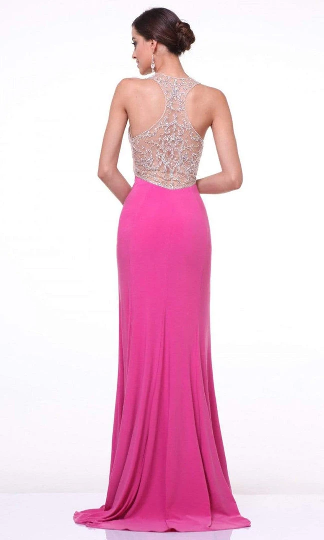Formal Gowns Cinderella Divine - 8780 Beaded Illusion Jewel Sheath Dress 4 Formal Gowns Cinderella Divine - 8780 Beaded Illusion Jewel Sheath Dress
