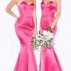Cinderella Divine - 8792 Strapless Sweetheart Satin Trumpet Gown 1 Cinderella Divine - 8792 Strapless Sweetheart Satin Trumpet Gown