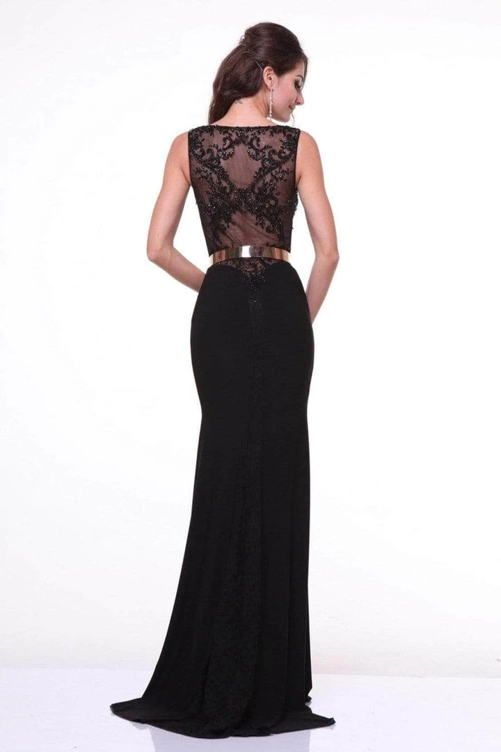 Cinderella Divine - Beaded Long Sheath Dress JC4022 - 1 Pc Black In Size 6 Available Formal Gowns 4 Cinderella Divine - Beaded Long Sheath Dress JC4022 - 1 Pc Black In Size 6 Available Formal Gowns
