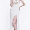 Cinderella Divine Bridal - 60547 Beaded High Halter High Slit Long Dress 1 Cinderella Divine Bridal - 60547 Beaded High Halter High Slit Long Dress