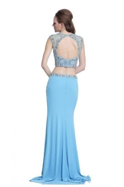 Formal Gowns Cinderella Divine - C211 Beaded Two Piece Dress With Slit