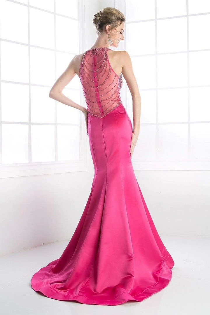 Formal Gowns Cinderella Divine - C239 Beaded Satin Mermaid Evening Gown 4 Formal Gowns Cinderella Divine - C239 Beaded Satin Mermaid Evening Gown