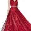 Formal Gowns Cinderella Divine - CB0028 Glitter Beaded Embellished Sleeveless Gown 2 Formal Gowns Cinderella Divine - CB0028 Glitter Beaded Embellished Sleeveless Gown