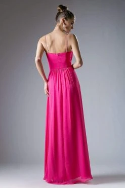 Cinderella Divine - CH529 Beaded Spaghetti Straps Chiffon A Line Gown Formal Gowns 22 Cinderella Divine - CH529 Beaded Spaghetti Straps Chiffon A Line Gown Formal Gowns