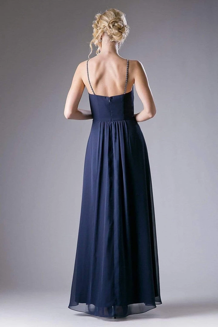Cinderella Divine - CH529 Beaded Spaghetti Straps Chiffon A Line Gown Formal Gowns 11 Cinderella Divine - CH529 Beaded Spaghetti Straps Chiffon A Line Gown Formal Gowns