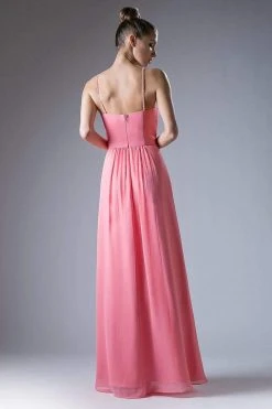 Cinderella Divine - CH529 Beaded Spaghetti Straps Chiffon A Line Gown Formal Gowns 20 Cinderella Divine - CH529 Beaded Spaghetti Straps Chiffon A Line Gown Formal Gowns