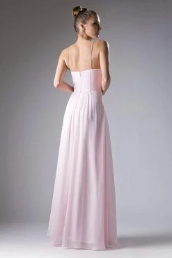 Cinderella Divine - CH529 Beaded Spaghetti Straps Chiffon A Line Gown Formal Gowns 26 Cinderella Divine - CH529 Beaded Spaghetti Straps Chiffon A Line Gown Formal Gowns