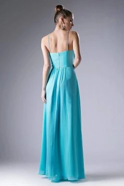 Cinderella Divine - CH529 Beaded Spaghetti Straps Chiffon A Line Gown Formal Gowns 29 Cinderella Divine - CH529 Beaded Spaghetti Straps Chiffon A Line Gown Formal Gowns