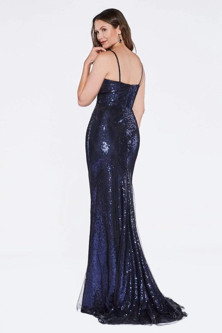 Cinderella Divine - CH570 Sequined Fitted Sweetheart Evening Dress Formal Gowns 5 Cinderella Divine - CH570 Sequined Fitted Sweetheart Evening Dress Formal Gowns