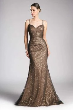Cinderella Divine - CH570 Sequined Fitted Sweetheart Evening Dress Formal Gowns 9 Cinderella Divine - CH570 Sequined Fitted Sweetheart Evening Dress Formal Gowns