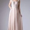 Formal Gowns Cinderella Divine - CJ249 Sweetheart Neck Empire Waist Chiffon Gown