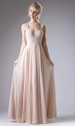Formal Gowns Cinderella Divine - CJ249 Sweetheart Neck Empire Waist Chiffon Gown