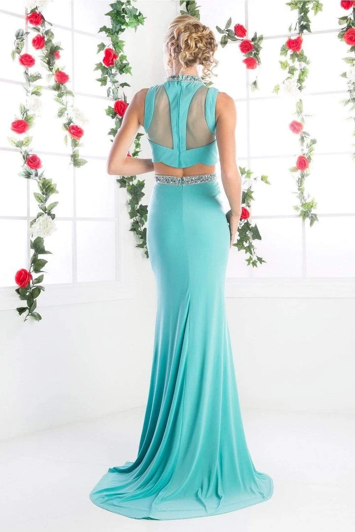 Cinderella Divine - CK20 Embellished Two Piece High Neck Trumpet Dress 4 Cinderella Divine - CK20 Embellished Two Piece High Neck Trumpet Dress