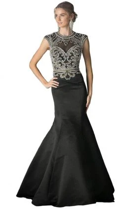 Cinderella Divine - CK21 Embellished Fitted Mermaid Evening Gown