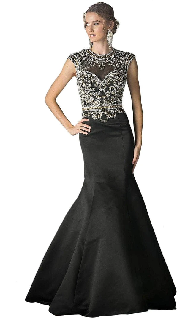 Cinderella Divine - CK21 Embellished Fitted Mermaid Evening Gown 3 Cinderella Divine - CK21 Embellished Fitted Mermaid Evening Gown