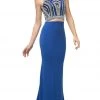 Cinderella Divine - CK39 Two Piece Beaded Halter Trumpet Dress 2 Cinderella Divine - CK39 Two Piece Beaded Halter Trumpet Dress