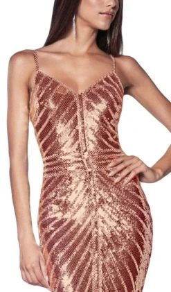 Cinderella Divine - CK848 Bedazzled V-neck Mermaid Dress Formal Gowns 7 Cinderella Divine - CK848 Bedazzled V-neck Mermaid Dress Formal Gowns