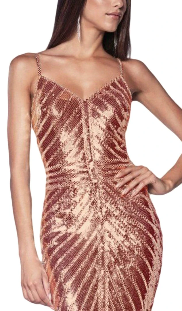 Cinderella Divine - CK848 Bedazzled V-neck Mermaid Dress Formal Gowns 4 Cinderella Divine - CK848 Bedazzled V-neck Mermaid Dress Formal Gowns