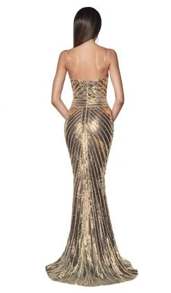 Cinderella Divine - CK848 Bedazzled V-neck Mermaid Dress Formal Gowns 8 Cinderella Divine - CK848 Bedazzled V-neck Mermaid Dress Formal Gowns