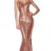Cinderella Divine - CK848 Bedazzled V-neck Mermaid Dress Formal Gowns 2 Cinderella Divine - CK848 Bedazzled V-neck Mermaid Dress Formal Gowns
