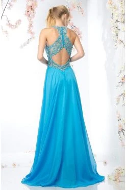 Cinderella Divine - CR730 Jewel Beaded A-line Long Dress 5 Cinderella Divine - CR730 Jewel Beaded A-line Long Dress