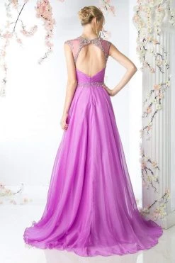 Formal Gowns Cinderella Divine - Crystal Embellished Ruched Evening Gown 9 Formal Gowns Cinderella Divine - Crystal Embellished Ruched Evening Gown