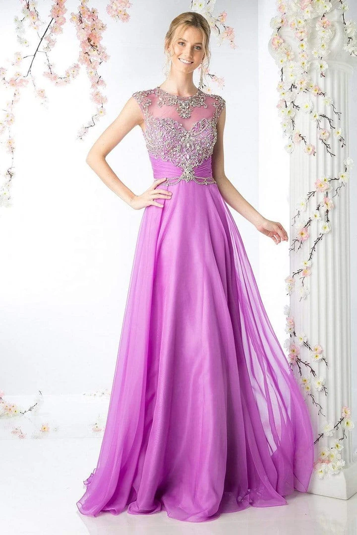 Formal Gowns Cinderella Divine - Crystal Embellished Ruched Evening Gown 5 Formal Gowns Cinderella Divine - Crystal Embellished Ruched Evening Gown