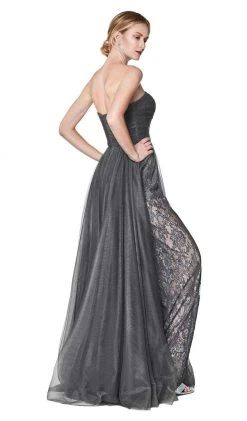 Cinderella Divine - CS021 Strapless Pantsuit With Overskirt Formal Gowns 9 Cinderella Divine - CS021 Strapless Pantsuit With Overskirt Formal Gowns