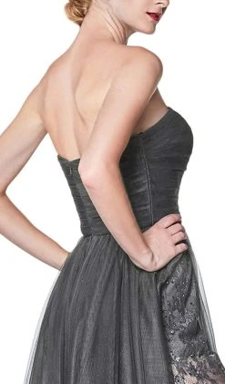 Cinderella Divine - CS021 Strapless Pantsuit With Overskirt Formal Gowns 10 Cinderella Divine - CS021 Strapless Pantsuit With Overskirt Formal Gowns