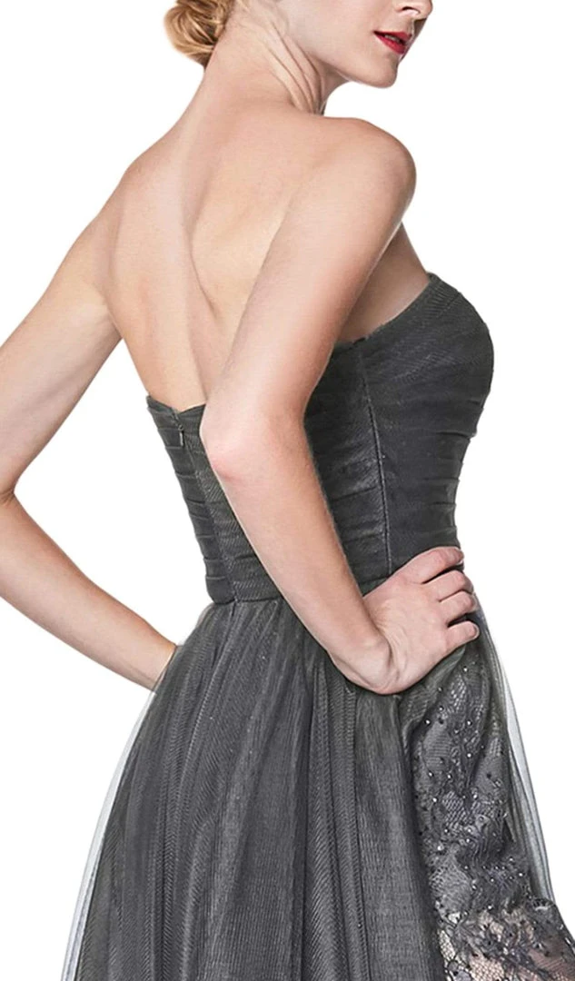 Cinderella Divine - CS021 Strapless Pantsuit With Overskirt Formal Gowns 6 Cinderella Divine - CS021 Strapless Pantsuit With Overskirt Formal Gowns