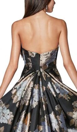 Formal Gowns Cinderella Divine - CS025 Sweetheart Brocade Trumpet Dress 9 Formal Gowns Cinderella Divine - CS025 Sweetheart Brocade Trumpet Dress