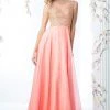 Formal Gowns Cinderella Divine - Embellished Illusion Jewel Neck A-line Gown 2 Formal Gowns Cinderella Divine - Embellished Illusion Jewel Neck A-line Gown
