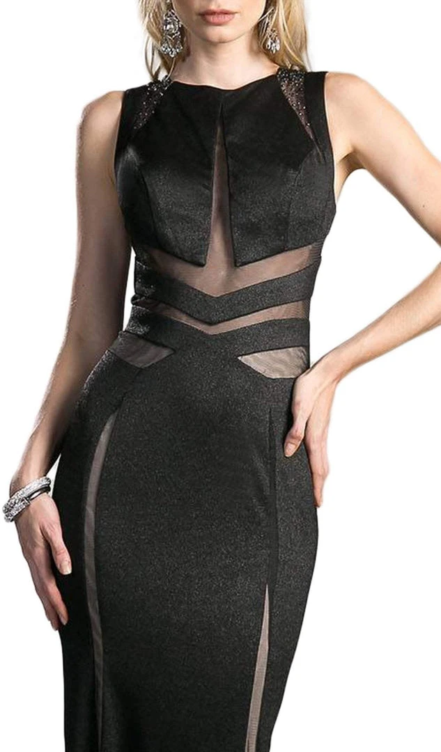 Cinderella Divine - Embellished Jewel Neck Sheath Dress 4 Cinderella Divine - Embellished Jewel Neck Sheath Dress